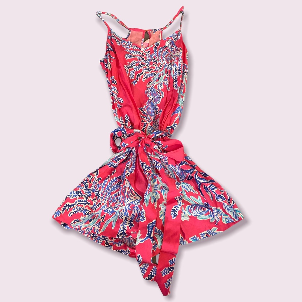 Lilly Pulitzer Pink Romper Size Small